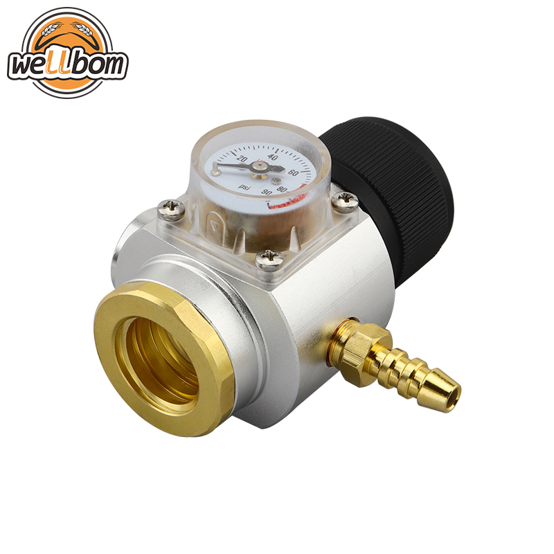 Sodastream CO2 Mini Gas Regulator T21*4 Thread CO2 Charger Kit 0-90 PSI Cornelius keg charger for European Draft Beer Kegerator